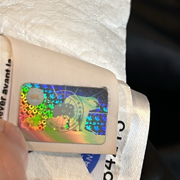 Canada Goose Stellarton Hooded Down Coat Jacket Black XS *As-Is* - Picture 12 of 13